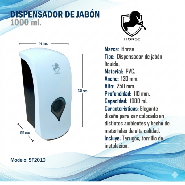 Dispensador de jabón de manos para baño
