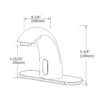 Grifo Automático Touchless para Lavabo con Sensor Infrarrojo