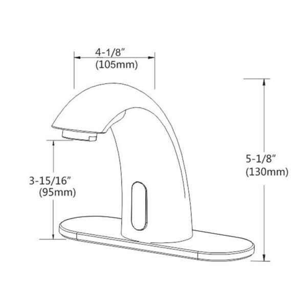 Grifo Automático Touchless para Lavabo con Sensor Infrarrojo