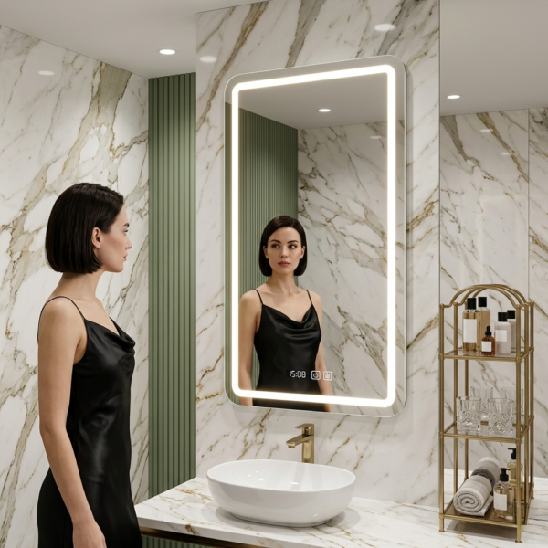 Espejo LED con ANTIEMPAÑO – Modelo JADE
