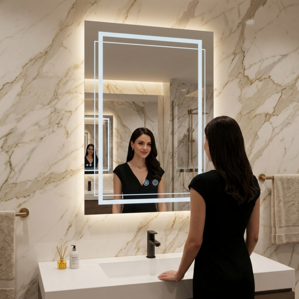 Espejo LED con ANTIEMPAÑO – Modelo MILAN