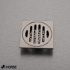 Z-Desagüe de Piso Cuadrado de Acero Inoxidable con Trampa Antiolores 10 × 10 cm