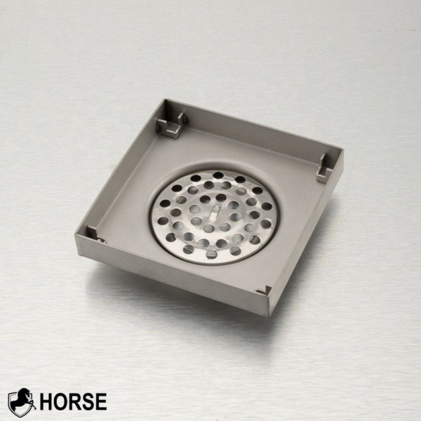 Z-Desagüe de Piso Cuadrado de Acero Inoxidable 10 × 10 cm