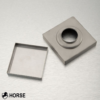 Z-Desagüe de Piso Cuadrado de Acero Inoxidable 10 × 10 cm